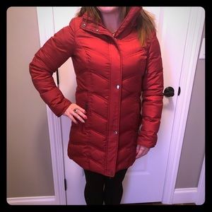 Kenneth Cole Reaction Red Puffer Jacket
